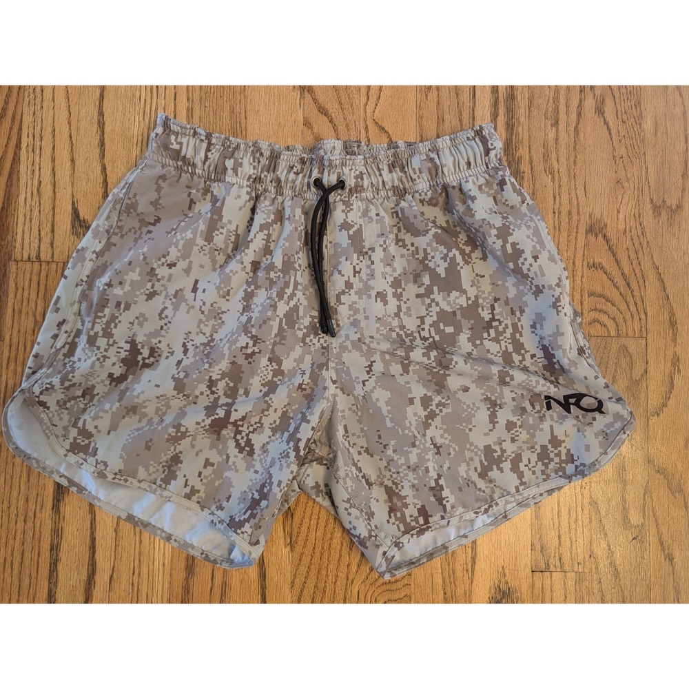 NFQ Athletic Lined Training Shorts AOR1 Camo Brown Tan Gym Running Men's M